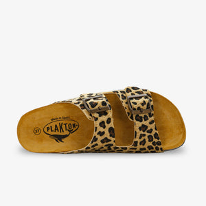 PLAKTON BETA PLATFORM WOMENS SANDAL - CAMEL PRINT BUNGA