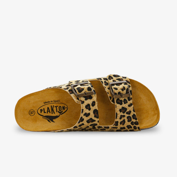 PLAKTON BETA PLATFORM WOMENS SANDAL - CAMEL PRINT BUNGA