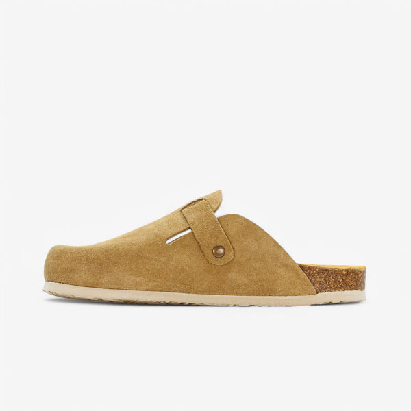 PLAKTON BLOGG WOMENS CLOG - TAN AFELPADO