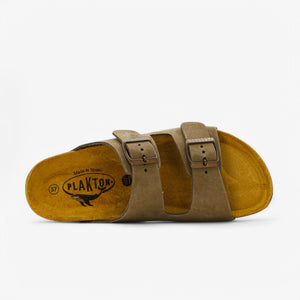 Plakton Beta Womens Sandal - Kaki Nobuck