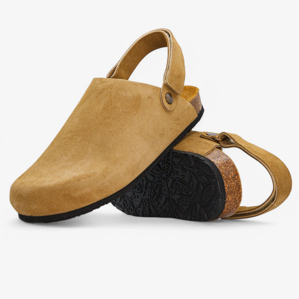 PLAKTON OSLO MENS CLOG - TAN AFELPADO