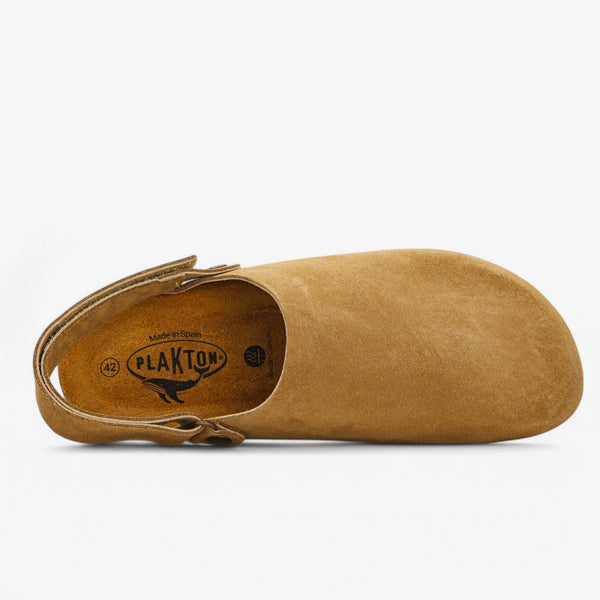 PLAKTON OSLO MENS CLOG - TAN AFELPADO