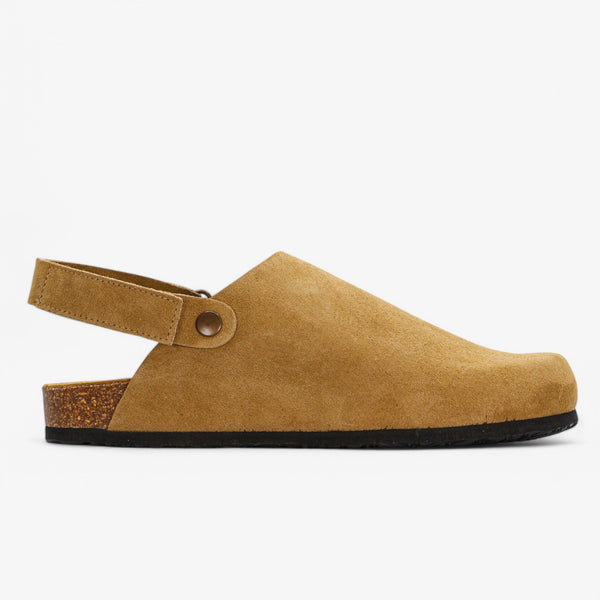 PLAKTON OSLO MENS CLOG - TAN AFELPADO