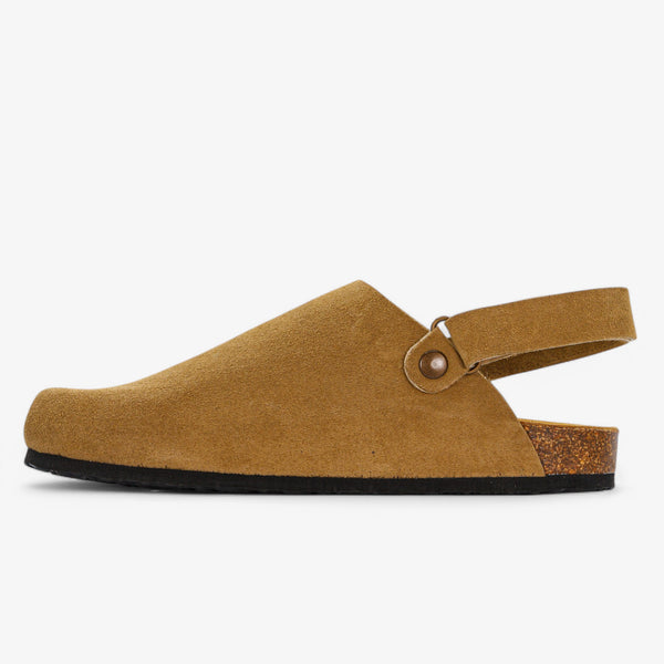 PLAKTON OSLO MENS CLOG - TAN AFELPADO