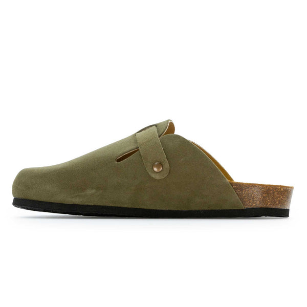 Plakton Women's 'Gibralter Blog' Suede Mule - Light Khaki