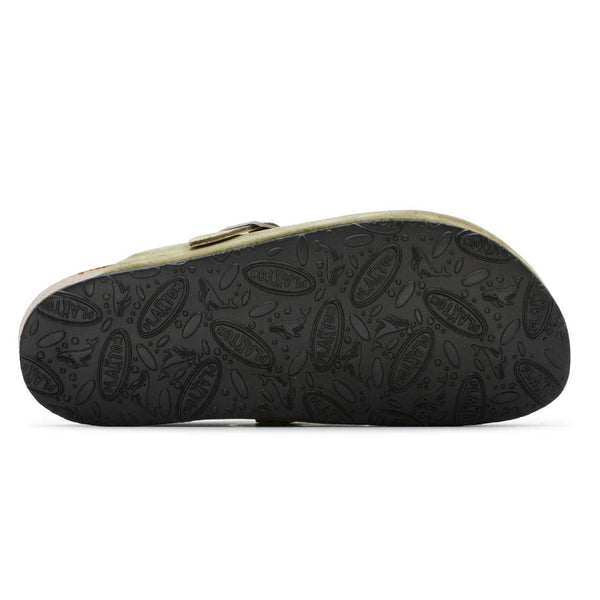 Plakton Women's 'Gibralter Blog' Suede Mule - Light Khaki