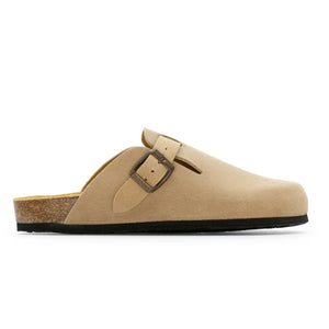 Plakton Women's 'Gibralter Blog' Suede Mule - Clay