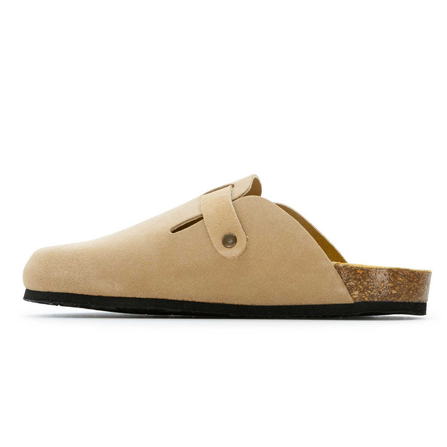 Plakton Women's 'Gibralter Blog' Suede Mule - Clay