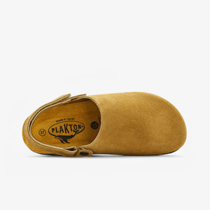 PLAKTON OSLO WOMENS CLOG - TAN AFELPADO