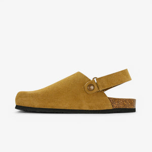 PLAKTON OSLO WOMENS CLOG - TAN AFELPADO