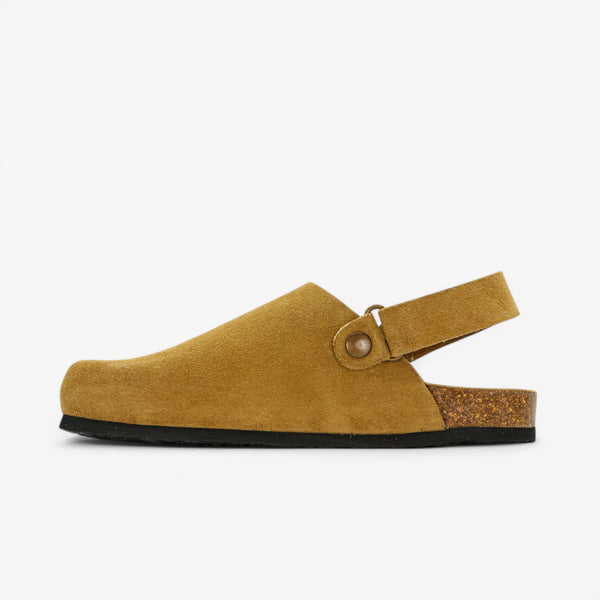 PLAKTON OSLO WOMENS CLOG - TAN AFELPADO