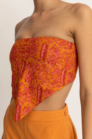 Rhythm Adia Paisley Scarf Top