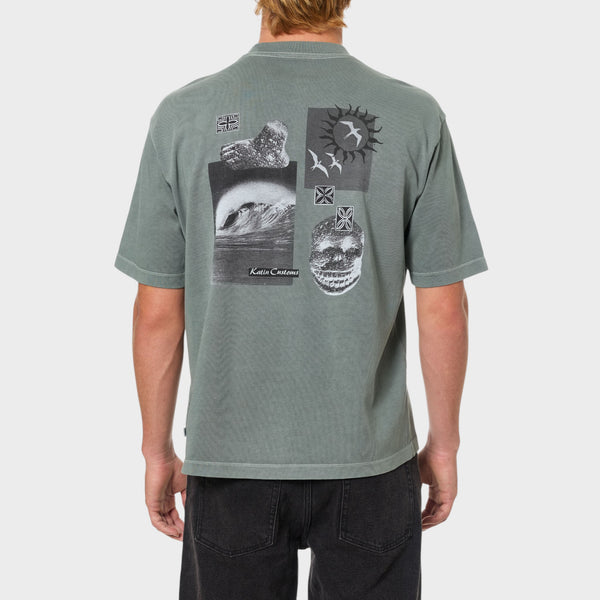 Katin Offering Box Fit Tee - Dusty Blue
