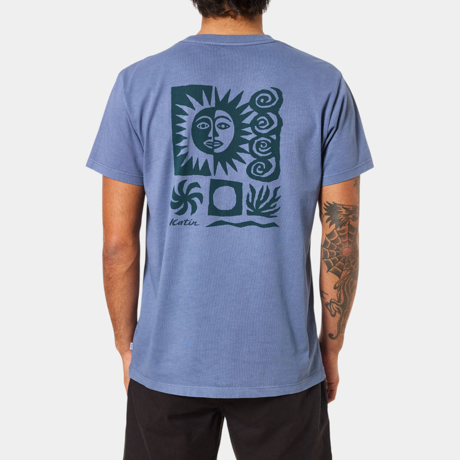 Katin Relic Tee - Blue Pigment Dye
