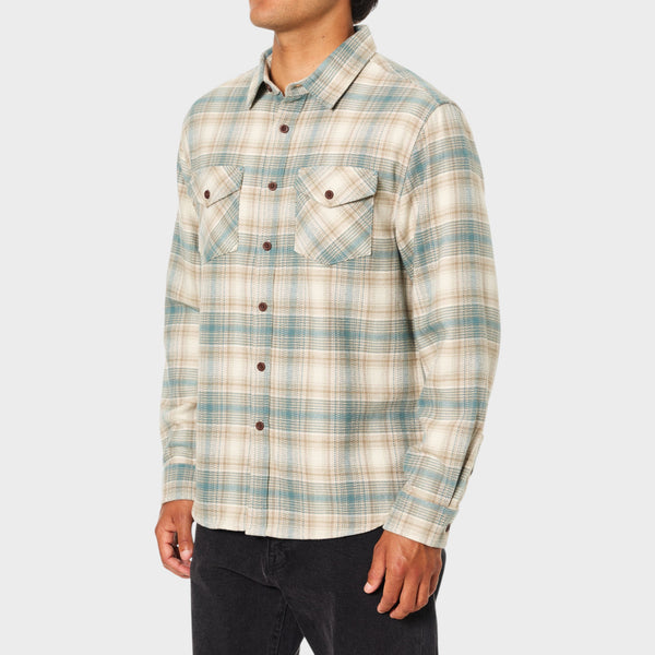 Katin Sierra Flannel Shirt - Atlantic Green
