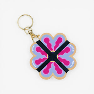 Studio Wald Keyring Flower Press - Pinks and Blues