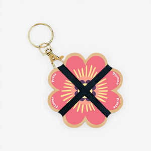 Studio Wald Keyring Flower Press - Pinks and Blues