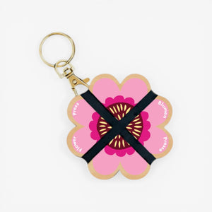 Studio Wald Keyring Flower Press - Pinks and Blues