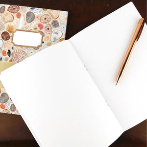 Bison Bindary - Conchae Sea Shell A5 Recycled Notebook