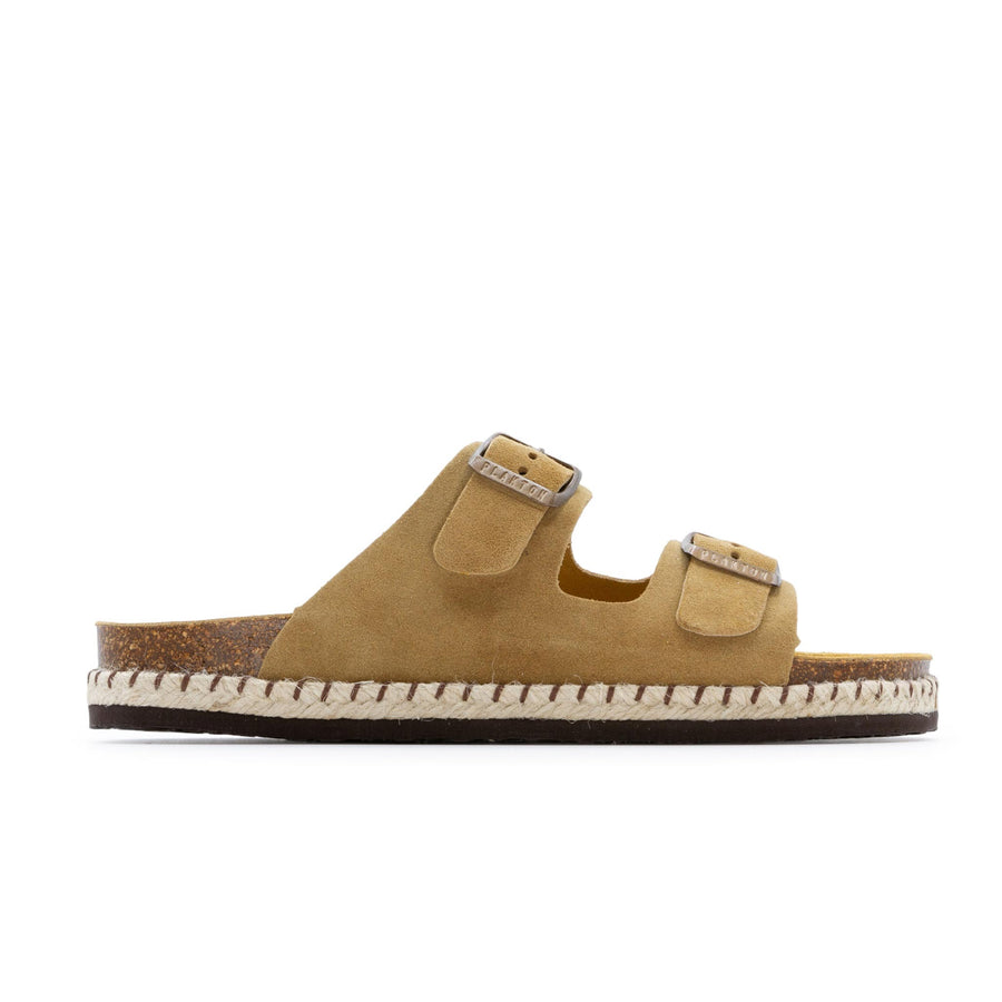 Plakton Women's Hessian Woven Malaga Sandal - Tan