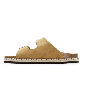 Plakton Women's Hessian Woven Malaga Sandal - Tan