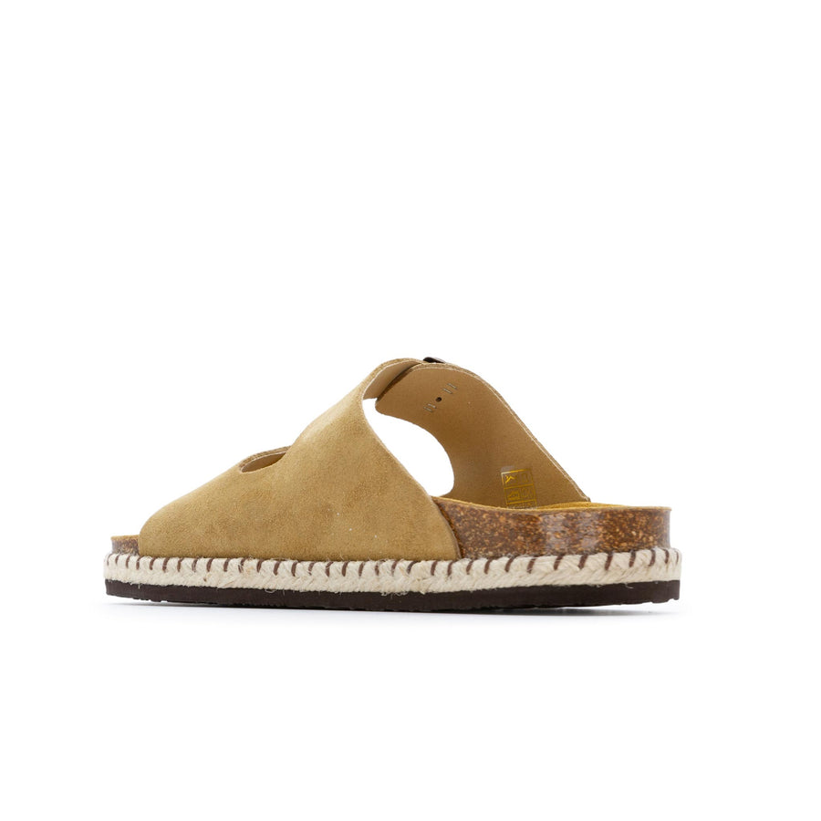 Plakton Women's Hessian Woven Malaga Sandal - Tan