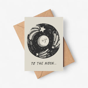 Lauren Marina 'To the Moon' Greetings Card