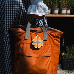 Studio Wald Keyring Flower Press - Orange and Pinks