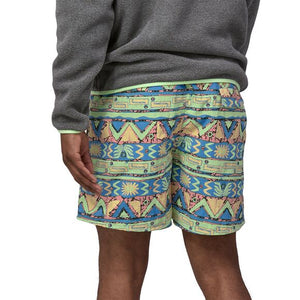 Patagonia Men's Baggies Short - High Hopes Geo: Salamander Green - 5"