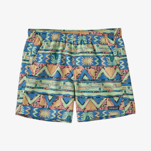 Patagonia Women's Baggies Shorts 5 inch - High Hopes Geo: Salamander Green