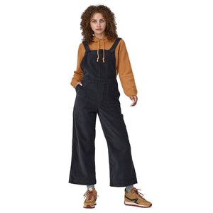 Patagonia Women's Stand Up Cropped Corduroy Overalls - Pitch Blue