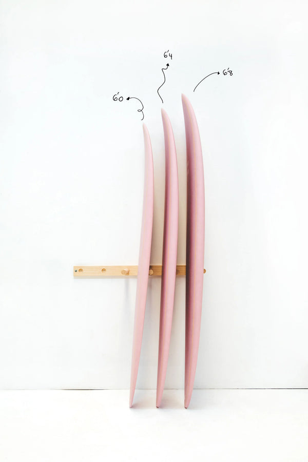 Indio Endurance RACER 6'6 Surf Board - Pink