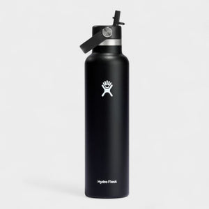 Hydro Flask 21 OZ STANDARD FLEX STRAW CAP  - BLACK