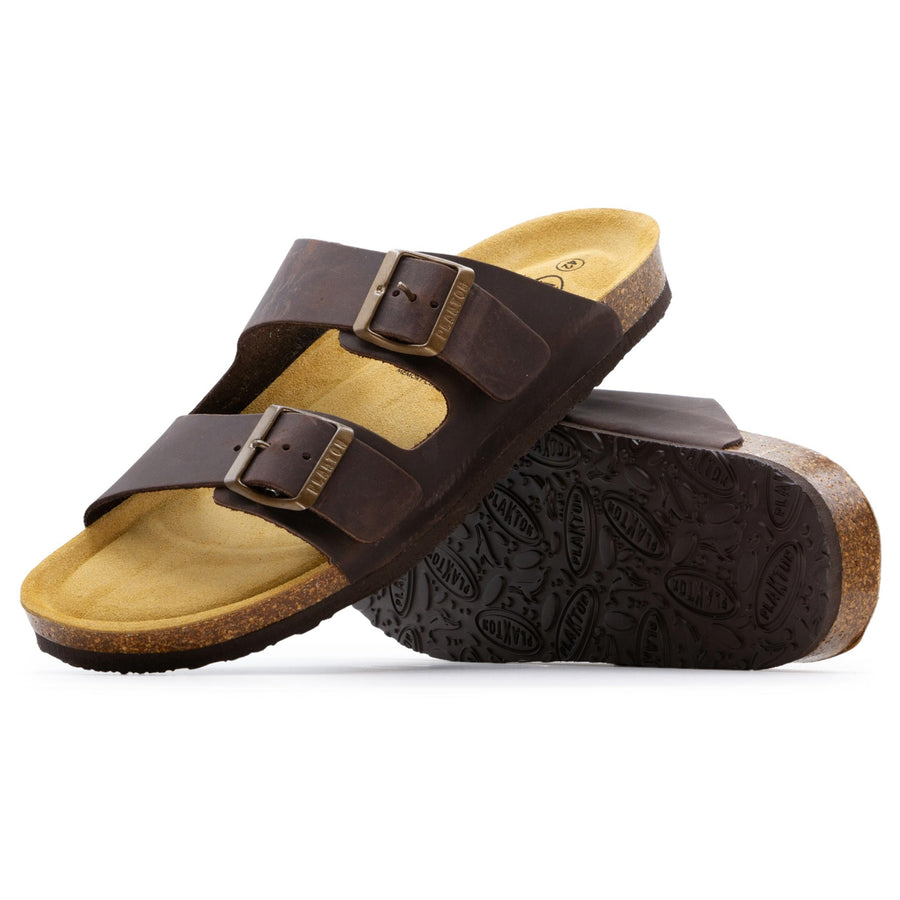 Plakton Men's Seth Malaga Sandal - Brown