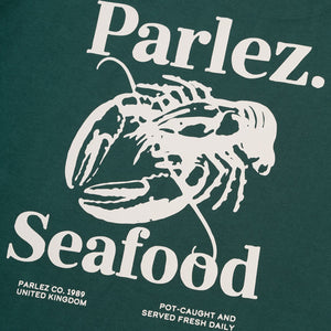 PARLEZ SLIP T-SHIRT WHITE - DEEP GREEN