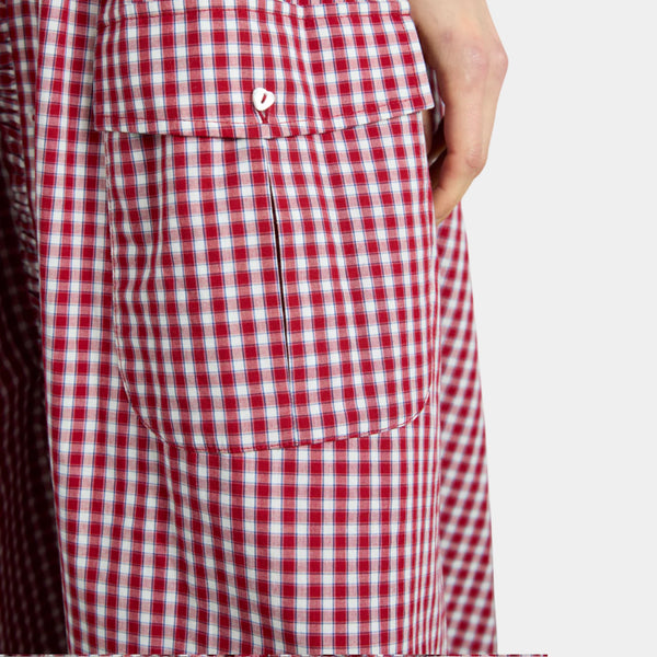 Damson Madder Faith Midi Dress - Cherry Gingham