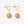 Pineapple Island Golden Celestial Earrings