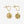Pineapple Island Golden Celestial Earrings