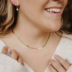 Pineapple Island -  Herringbone Chain Necklace