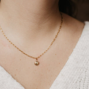 Pineapple Island Sun Charm Necklace