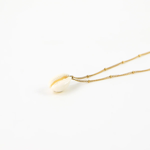 Pineapple Island Cowrie Shell Chain Necklace