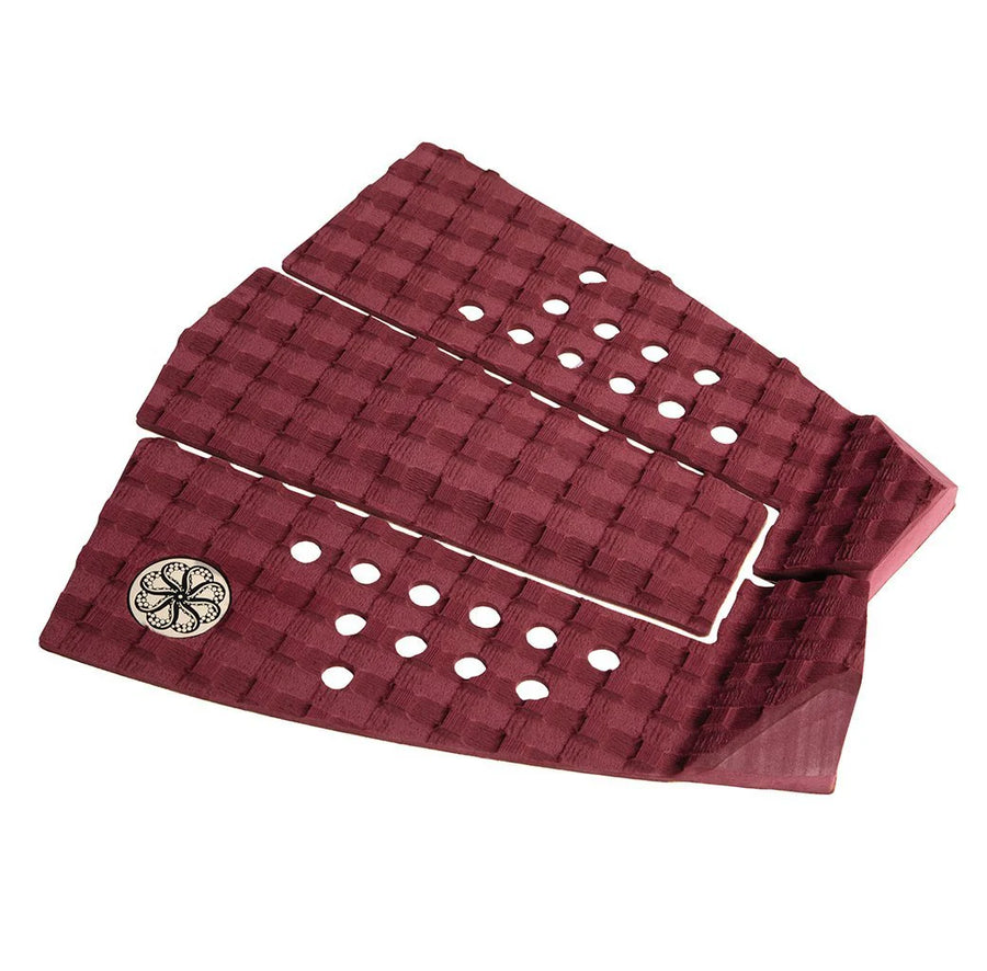 Octopus Scramble II Surfboard Traction Pad - Burgundy