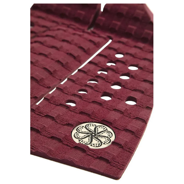 Octopus Scramble II Surfboard Traction Pad - Burgundy