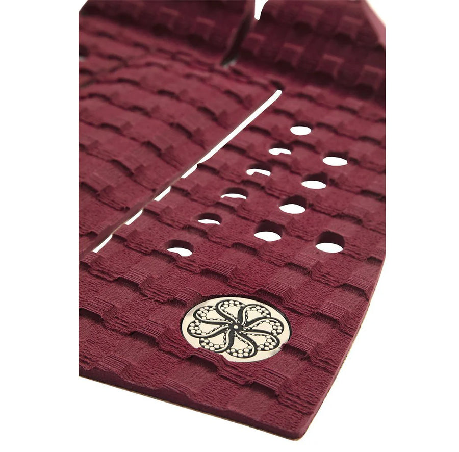 Octopus Scramble II Surfboard Traction Pad - Burgundy