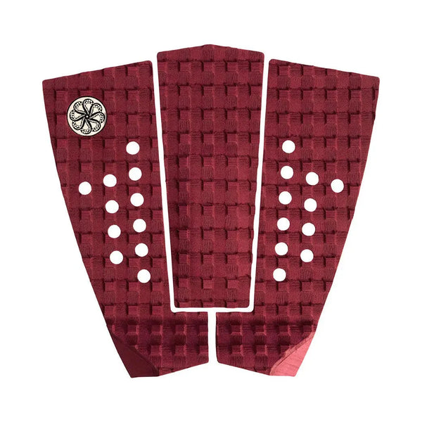 Octopus Scramble II Surfboard Traction Pad - Burgundy
