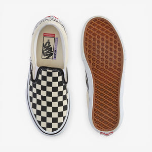 Vans Skate Checkerboard Slip-On Shoes - Black/White