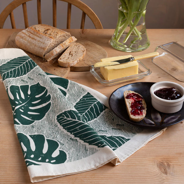 Wald Tea Towel - Monstera Leaf