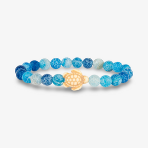 Fahlo Journey Bracelet - Sea Turtle - Aqua Blue