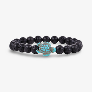 Fahlo Journey Bracelet - Sea Turtle - Lava Stone