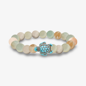 Fahlo Journey Bracelet - Sea Turtle - Sky Stone